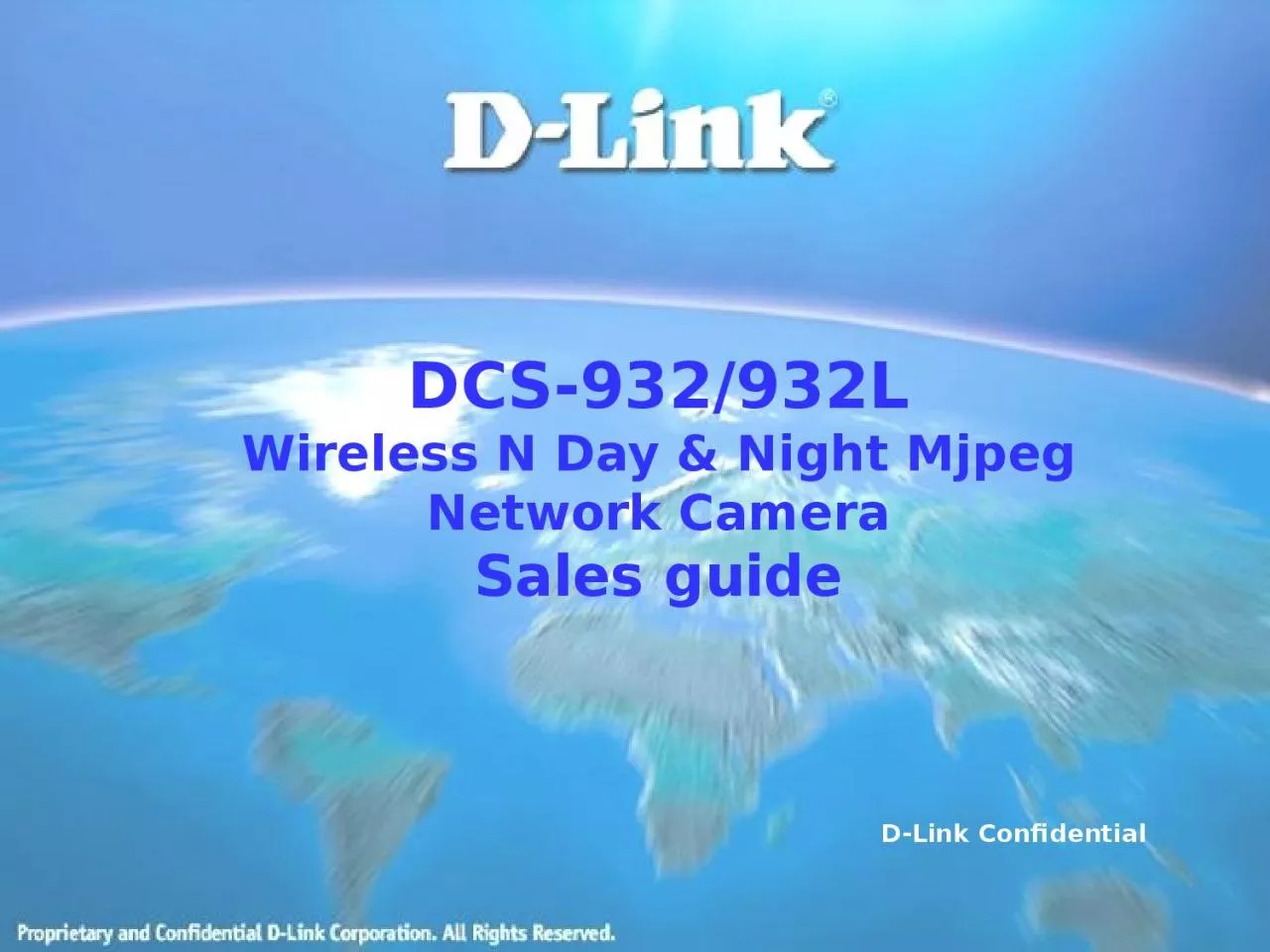 PPT-DCS-932/932L Wireless N Day & Night Mjpeg Network Camera