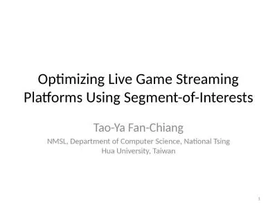 Optimizing Live Game Streaming Platforms Using Segment-of-Interests