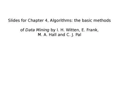 Slides for Chapter  4, Algorithms: the basic methods