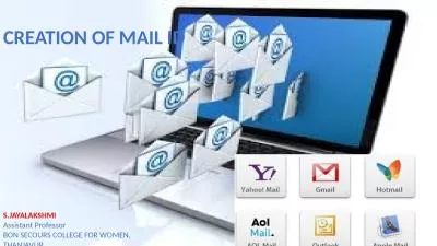 CREATION OF MAIL ID S.JAYALAKSHMI