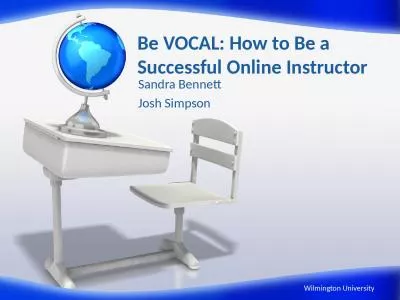 Be VOCAL: How to Be a Successful Online Instructor