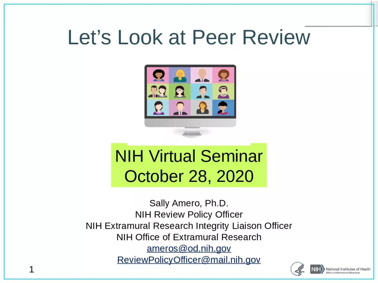 PPT-Let’s Look at Peer Review