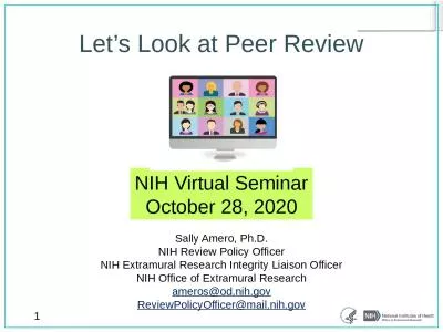 Let’s Look at Peer Review