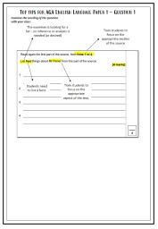 Top tips for AQA English Language Paper 1 – Question 1