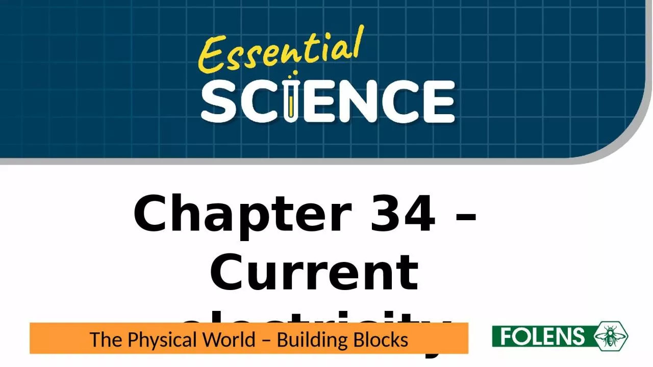 Chapter 34 –  Current electricity