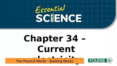 Chapter 34 –  Current electricity