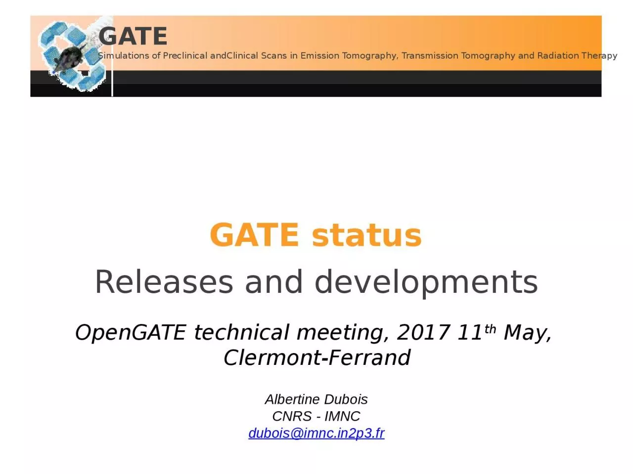 PPT-GATE status Releases and developments