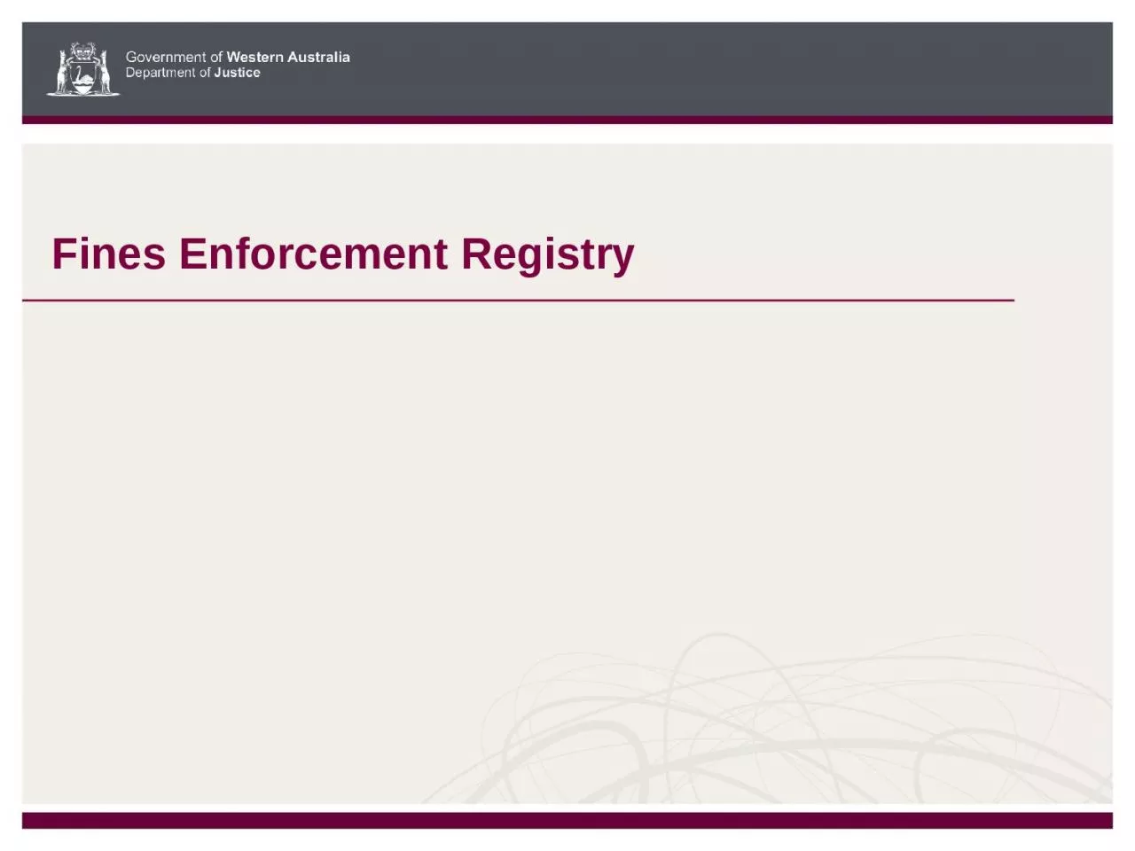 Fines Enforcement Registry