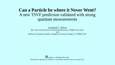 Can a Particle be where it Never Went?