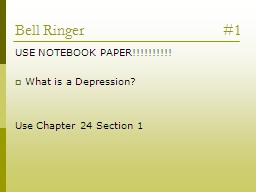 Bell Ringer						#1 USE NOTEBOOK PAPER!!!!!!!!!!