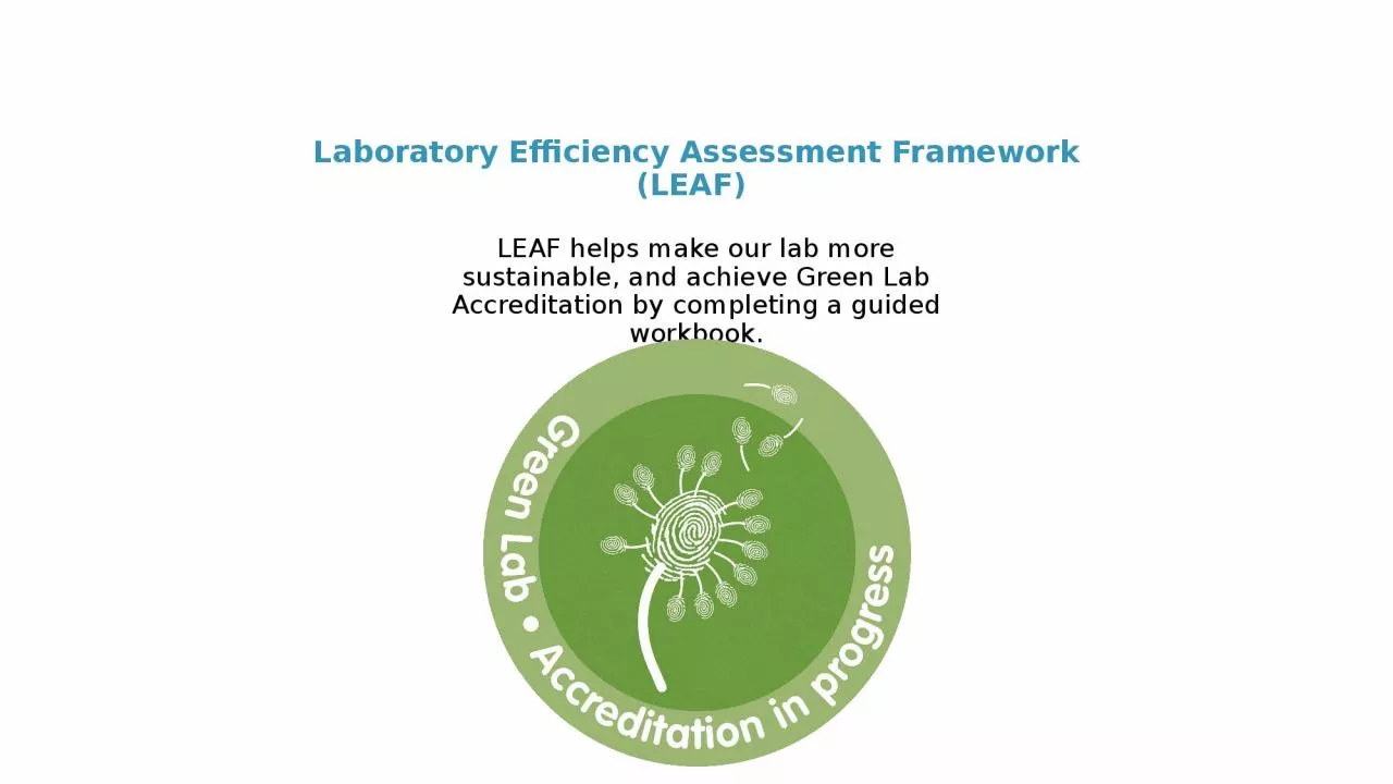 PPT-Laboratory Efficiency Assessment Framework