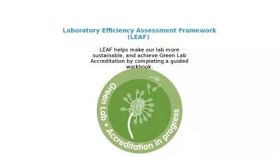 Laboratory Efficiency Assessment Framework