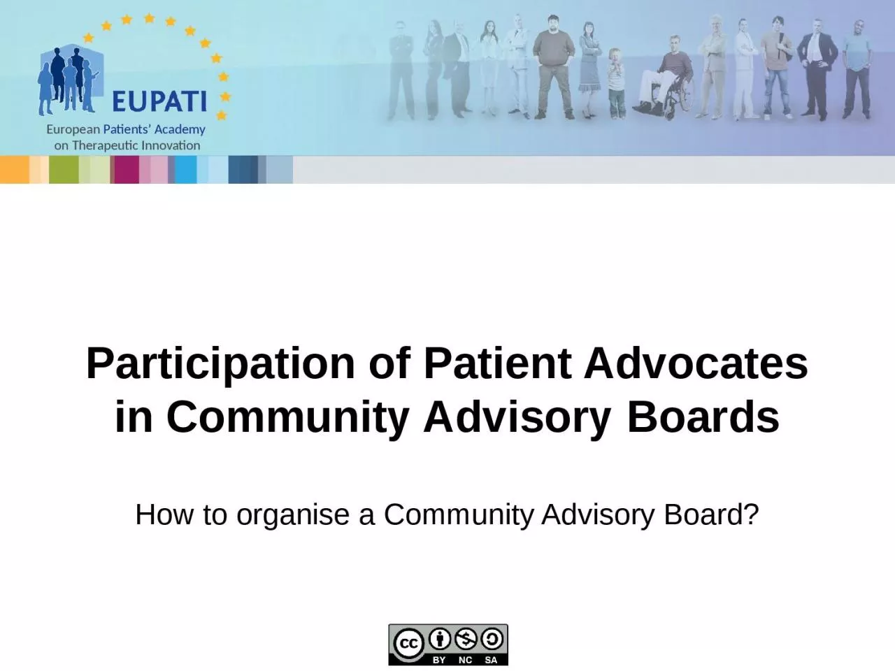 PPT-Participation of Patient Advocates in Community Advisory Boards