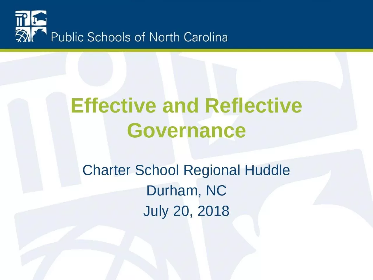 Effective and Reflective Governance