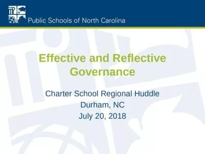 Effective and Reflective Governance