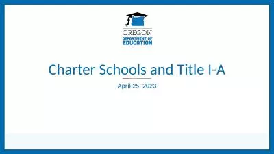 Charter Schools and Title I-A