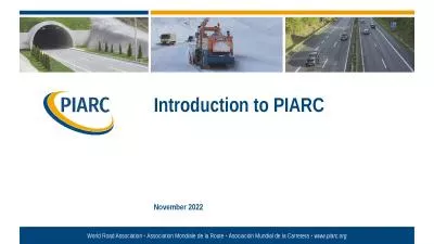 Introduction to PIARC November