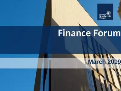 Finance Forum March 2019