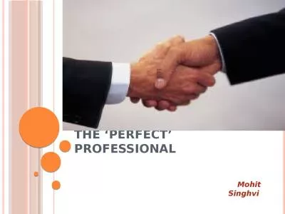 The ‘Perfect’ Professional