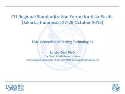 ITU Regional Standardization Forum for Asia-Pacific