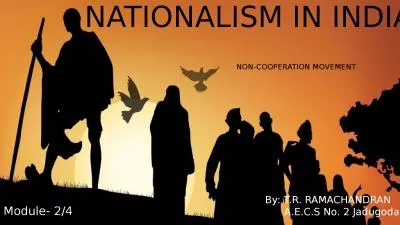 Nationalism in India By: T.R. RAMACHANDRAN