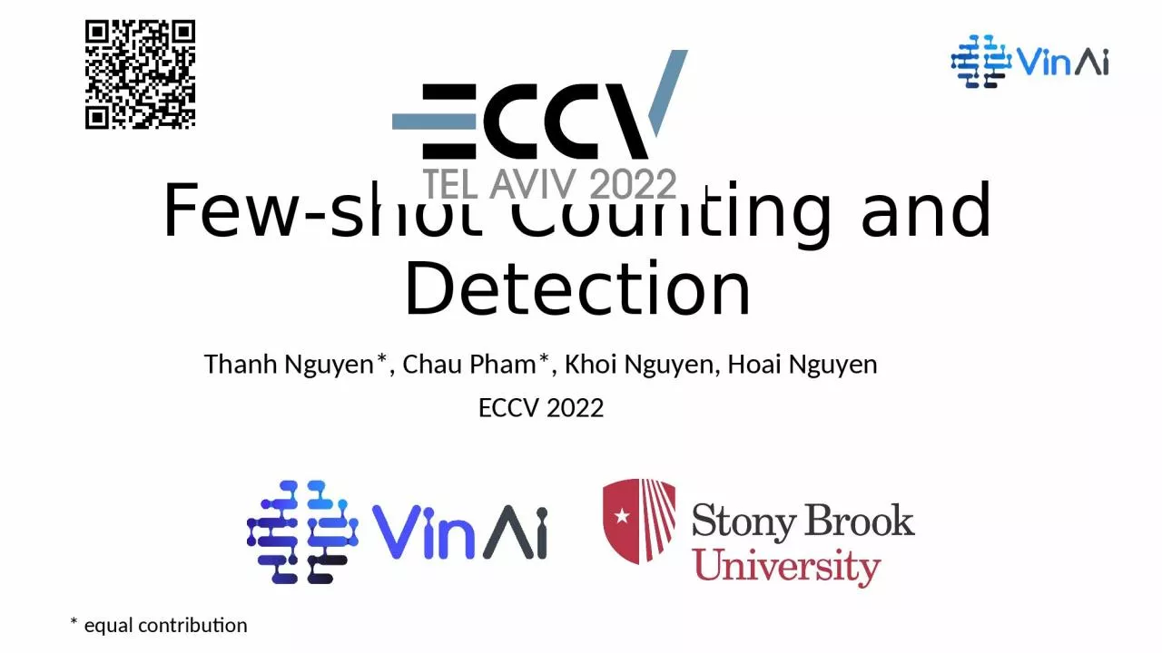 PPT-Few-shot Counting and Detection