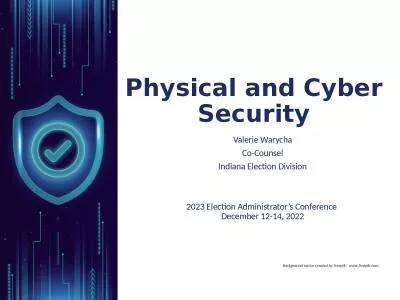 Physical and Cyber Security