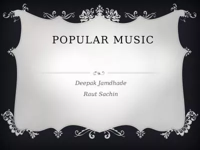 Popular music Deepak  Jamdhade