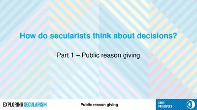 How do secularists think about decisions?