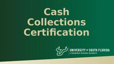 Cash Collections Certification