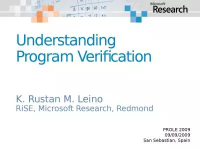 Understanding Program Verification