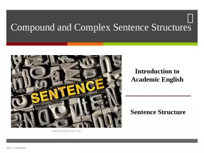 Compound and Complex Sentence Structures