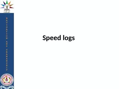 Speed  logs  Introduction