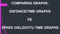 PPT-COMPARING GRAPHS: DISTANCE/TIME GRAPHS