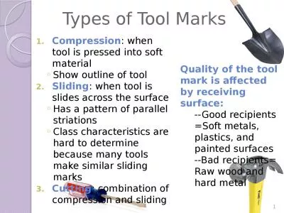 Types of Tool Marks Compression