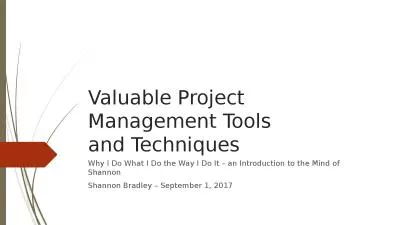 Valuable Project Management Tools