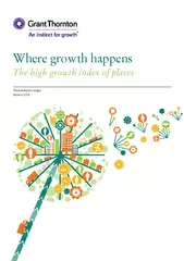 The high growth index of places