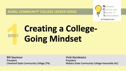 1 Creating a College-Going Mindset