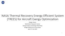 NASA Thermal Recovery Energy Efficient System (TREES) for Aircraft Exergy Optimization