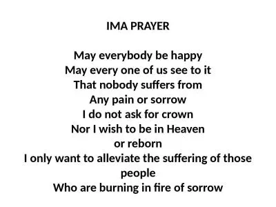 IMA PRAYER May  everybody be happy