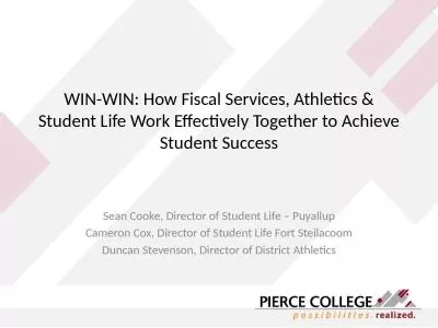 WIN-WIN: How Fiscal Services, Athletics & Student Life Work Effectively Together to Achieve Stu