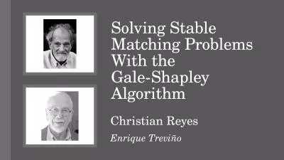 Solving Stable Matching Problems With the