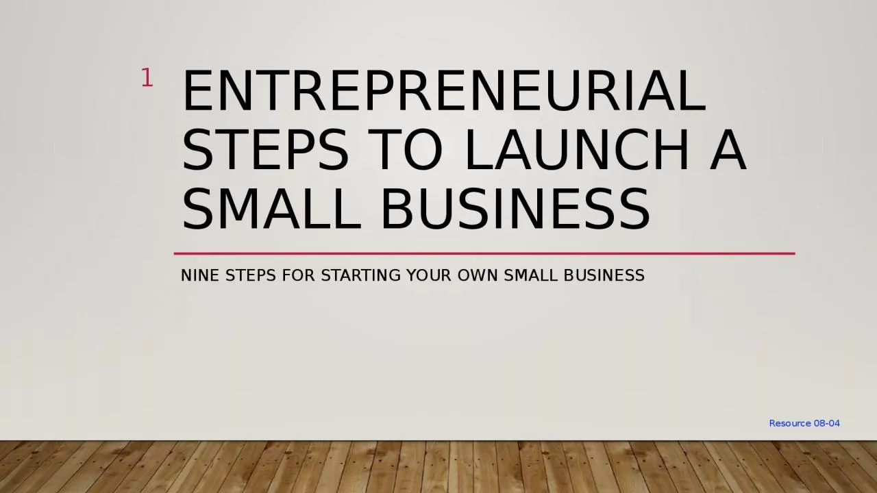 Entrepreneurial Steps to Launch a Small business