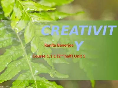 Ranita Banerjee Course 1.1.1 (2
