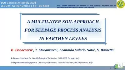 A multilayer soil approach for seepage process analysis in earthen levees