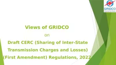 Views of GRIDCO  on  Draft CERC (Sharing of Inter-State Transmission Charges and Losses)