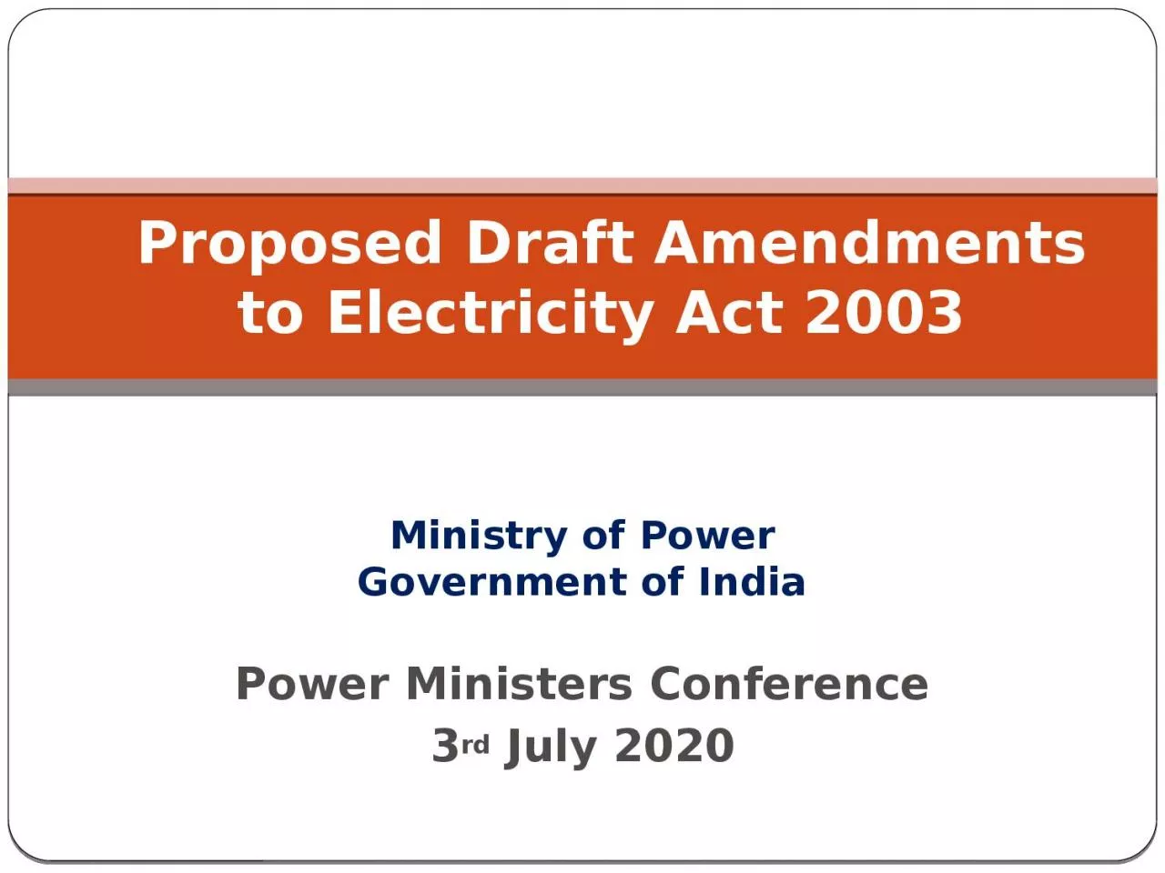 Power Ministers Conference