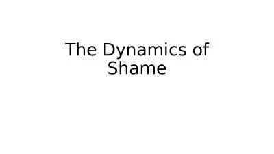 The Dynamics of Shame A definition