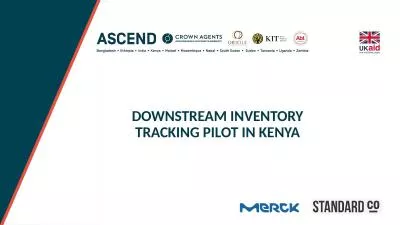 Downstream Inventory TRACKING Pilot in Kenya