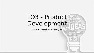 LO3 - Product Development